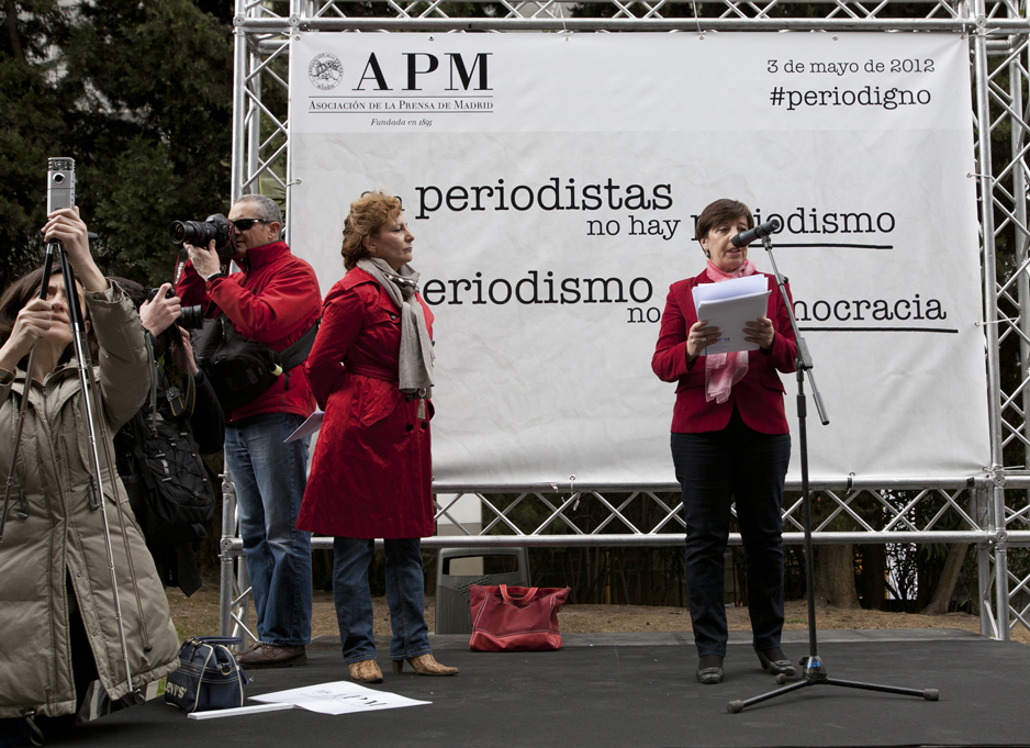 Elsa González, a la izquierda, y Carmen del Riego. Fotos: Miguel Ángel Benedicto/APM